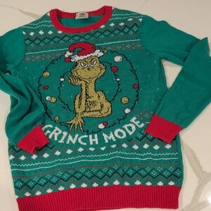 Grinch Mode Christmas Sweater - Green and Red